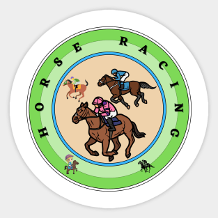 Horse Racing Sticker